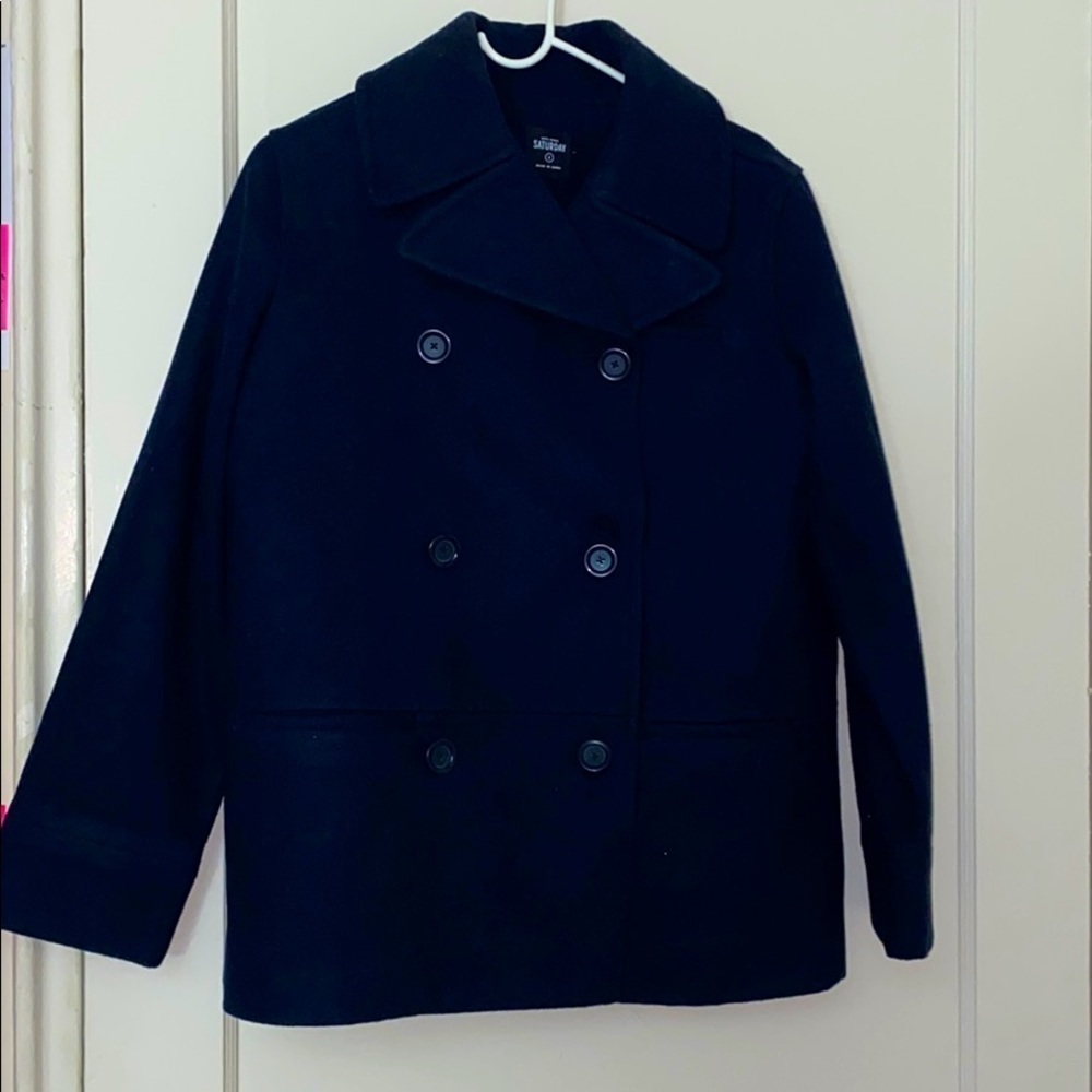 Kate spade navy pea coat size: S